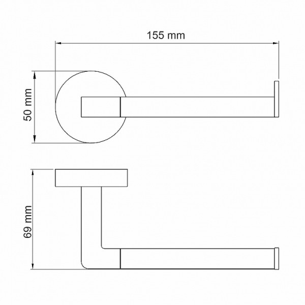 Держатель для туалетной бумаги WasserKRAFT Asphe (K-77796)