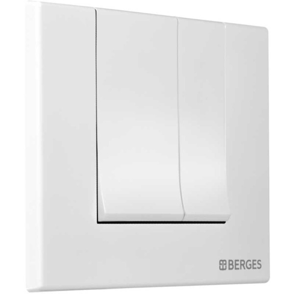 Клавиша смывная Berges для инсталляции Novum S4 Soft Touch белая (040044)