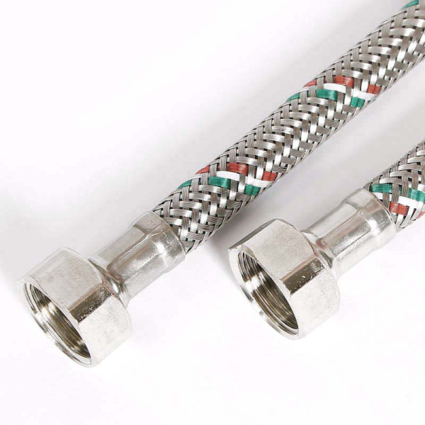 Подводка гибкая Uni-Fitt 1800 мм 1/2" ВВ DN 8 оплётка из нерж. стали (500S2018)