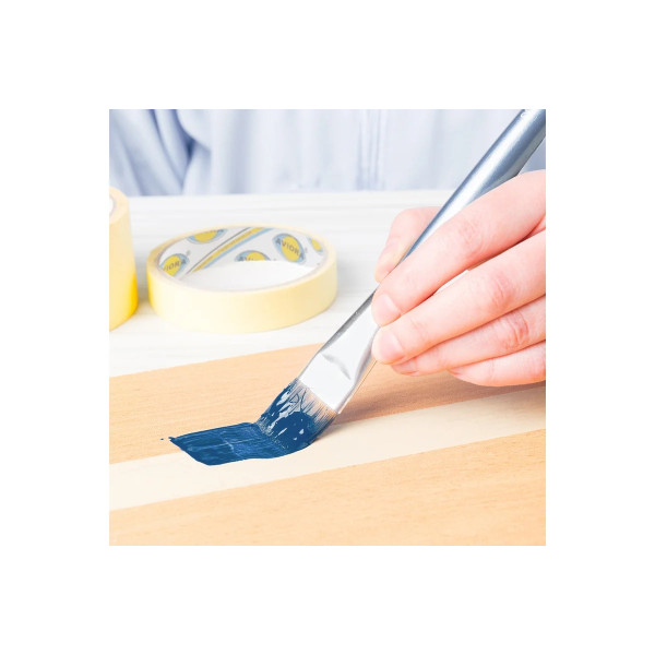 Лента клейкая малярная креппированная Aviora 25 мм х 50 м (кремовая) (304-007)