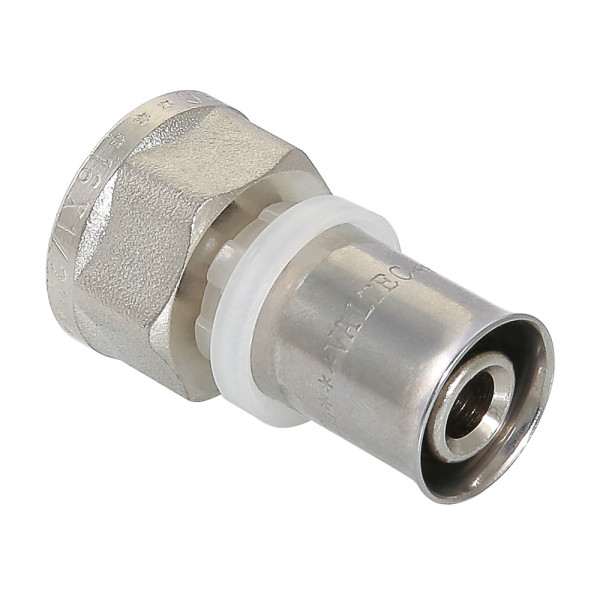 Соединение прямое 20*3/4"В Valtec (пресс, никель) (VTm.202.N.002005) Соединение прямое 20*3/4"В Valtec (пресс, никель) (VTm.202.N.002005)