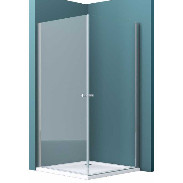 Душевой уголок BelBagno Etna 90x100 стекло прозрачное, профиль хром (ETNA-AH-2-90/100-C-Cr)