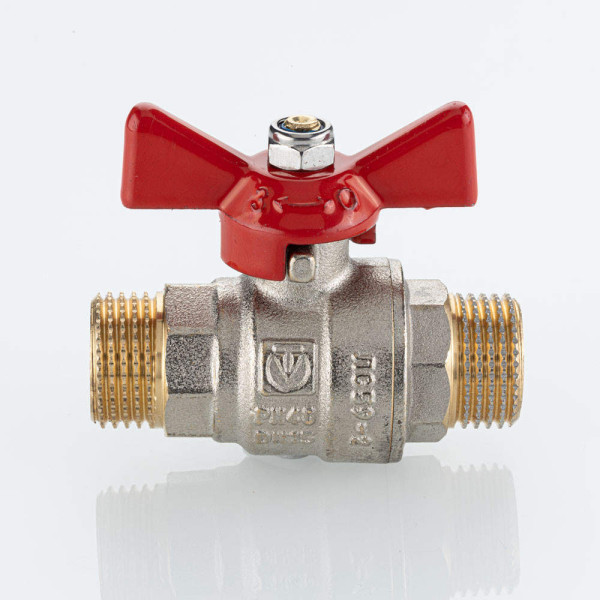 Кран 3/4" НН шаровый Valtec Base-ГОСТ (красная бабочка) VT.219S.N.05 Кран 3/4" НН шаровый Valtec Base-ГОСТ (красная бабочка) VT.219S.N.05