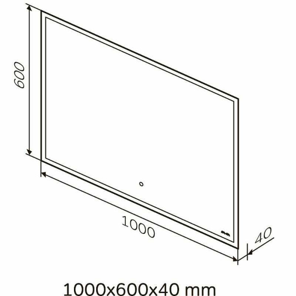 Зеркало с подсветкой AM.PM Spirit 2.0 100 (M71AMOX1001SA)