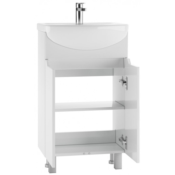 Тумба под умывальник Исеть 55 Мечта без ящика Айсберг Домино (DM2329T)