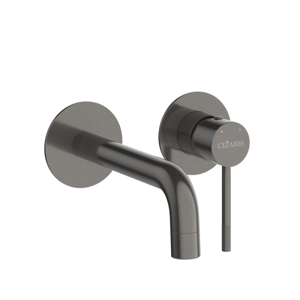 Смеситель для раковины встраиваемый Cezares Relax оружейная сталь (RELAX-BLI2-1-GM-W0) Смеситель для раковины встраиваемый Cezares Relax оружейная сталь (RELAX-BLI2-1-GM-W0)