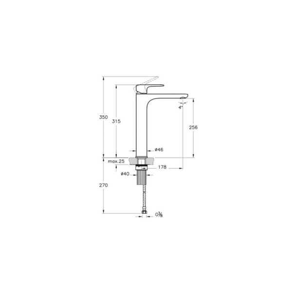 Смеситель для раковины Vitra Root Round хром (A4270734EXP)