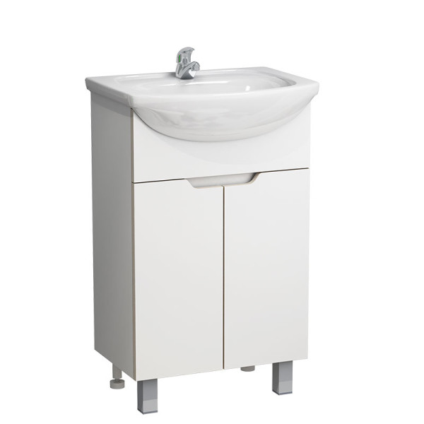 Тумба напольная Melodia Гамма 50 (Уют 50) ЛДСП белая (в разборе) (MFR14757WT)