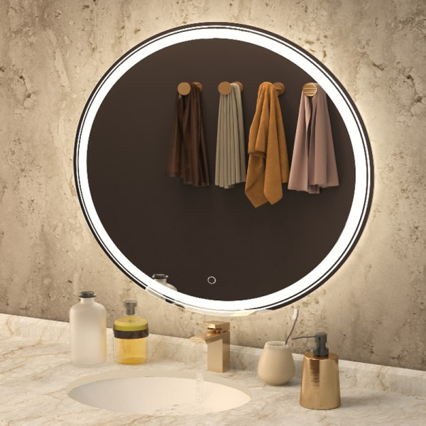 Зеркало Azario Olivia 800х800 влагостойкое c подсветкой и диммером (CS00066641) Зеркало Azario Olivia 800х800 влагостойкое c подсветкой и диммером (CS00066641)