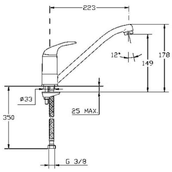Смеситель для кухни Mofem Junior 302 Jun (652-0042-03)