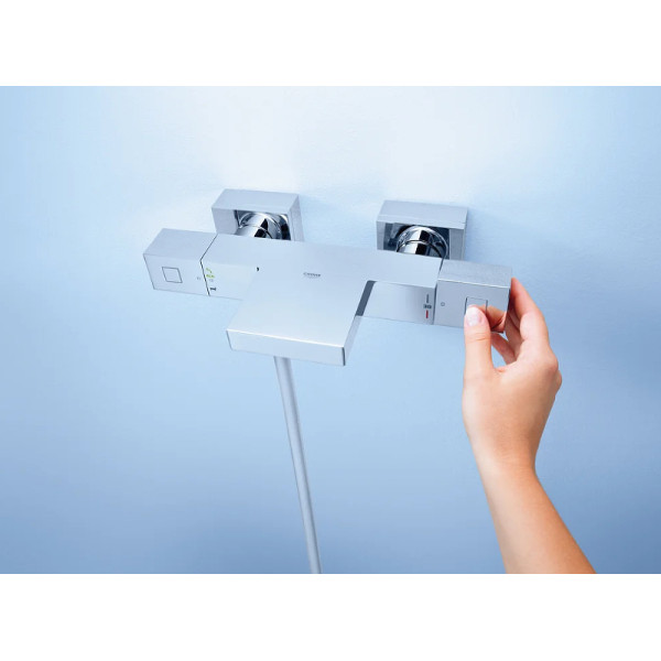 Смеситель для ванны и душа Grohe Grohtherm Cube с термостатом хром (34497000)