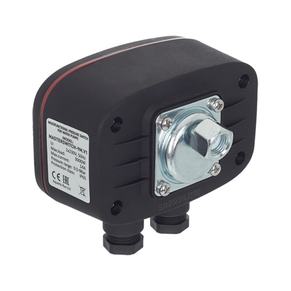 Реле давления Aquario Masterswitch-9M.1V 0,5-9,0 атм, 3,0кВт (6309)