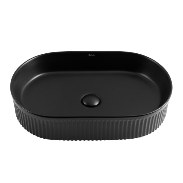 Раковина накладная Bequem (черный матовый)