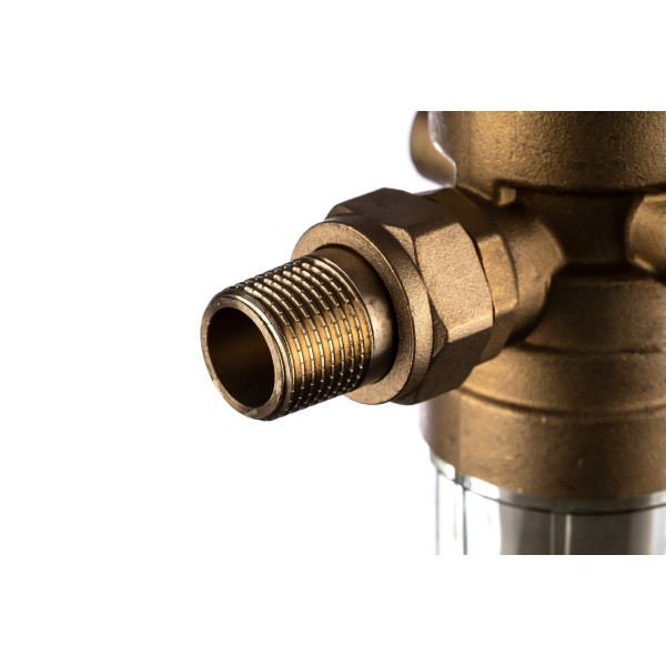 Фильтр самоочищающийся с редуктором Гейзер-Бастион 7508155233 3/4" (прозрачный корпус, со сгонами, без манометра) (32681) Фильтр самоочищающийся с редуктором Гейзер-Бастион 7508155233 3/4" (прозрачный корпус, со сгонами, без манометра) (32681)