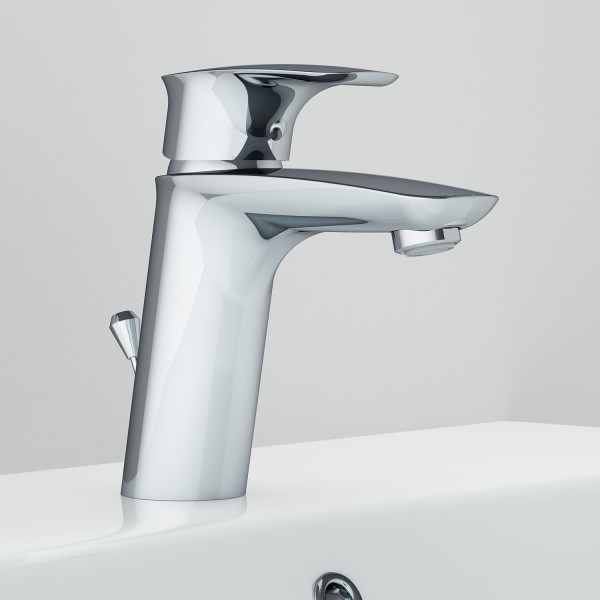 Смеситель для раковины AM.PM Spirit V2.1 с донным клапаном , хром (F71A82100) Смеситель для раковины AM.PM Spirit V2.1 с донным клапаном , хром (F71A82100)