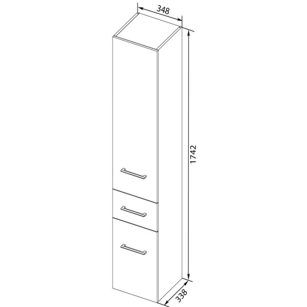 Пенал подвесной Aquanet Порто 35 белый (195732) Пенал подвесной Aquanet Порто 35 белый (195732)