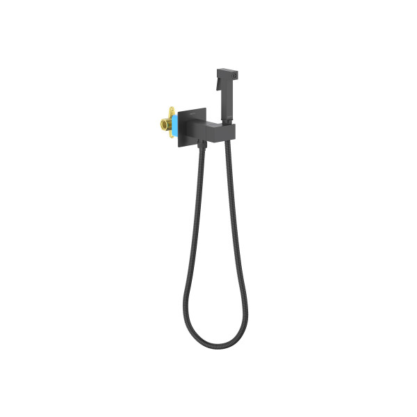Смеситель с гигиеническим душем Aquatek Лира черный матовый (AQ1025MB) Смеситель с гигиеническим душем Aquatek Лира черный матовый (AQ1025MB)