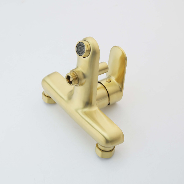 Смеситель для ваны и душа Aquatek Ника золото шлифованное (AQ1840BG) Смеситель для ваны и душа Aquatek Ника золото шлифованное (AQ1840BG)