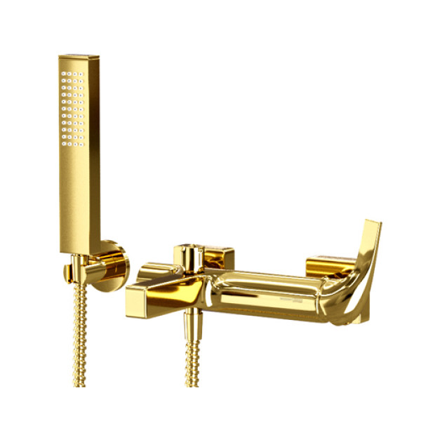 Смеситель для ванны и душа WasserKRAFT Sauer золотой глянцевый (7101) Смеситель для ванны и душа WasserKRAFT Sauer золотой глянцевый (7101)