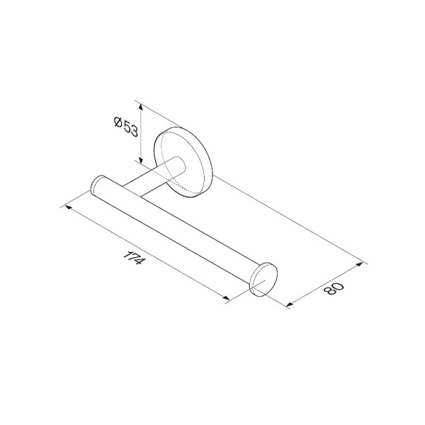 Держатель для туалетной бумаги AM.PM X-Joy черный (A85A34122)