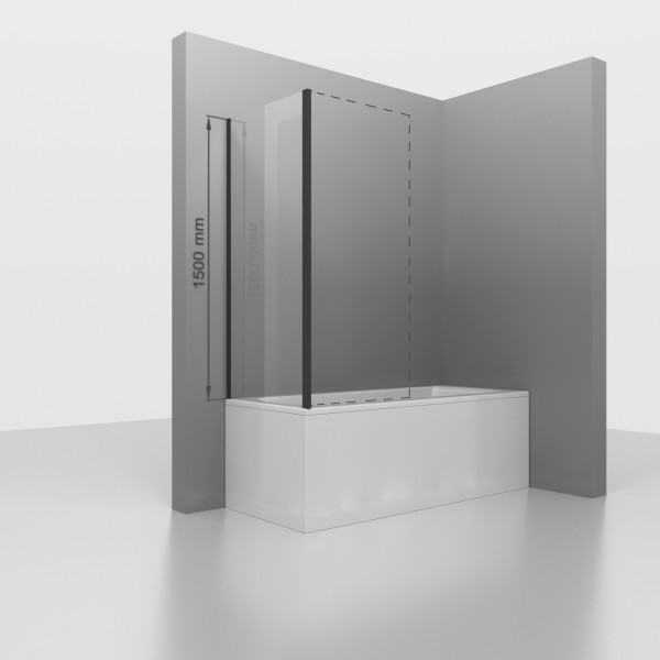 Душевая перегородка RGW Z-050-4B 70x150 стекло прозрачное, профиль черный (352205407-14) Душевая перегородка RGW Z-050-4B 70x150 стекло прозрачное, профиль черный (352205407-14)