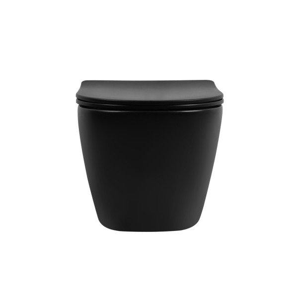 Унитаз подвесной Abber Bequem 355x490x360 черный матовый (AC1100TMB)