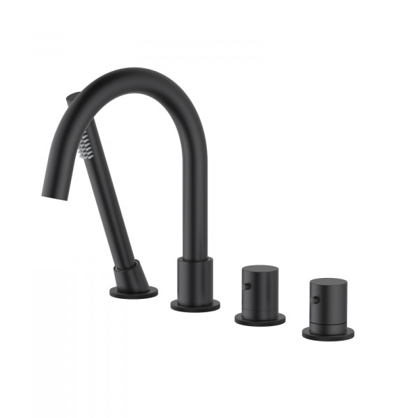 Смеситель на борт ванны Timo Saona черный матовый (2330/03Y) Смеситель на борт ванны Timo Saona черный матовый (2330/03Y)