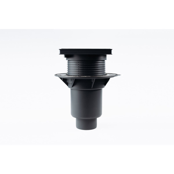 Трап регулируемый Fachmann T 616.1 PNsG 260x260 вертикальный выпуск DN 110/160 с корзинкой и незамерзающим гидрозатвором, с прижимным фланцем, решетка