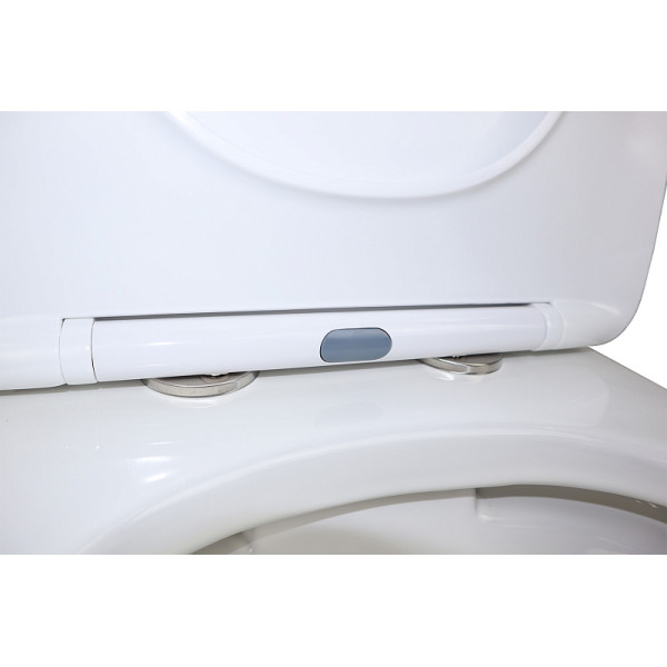 Унитаз напольный Azario Fresco с сиденьем с микролифтом белый (AZ-8302)