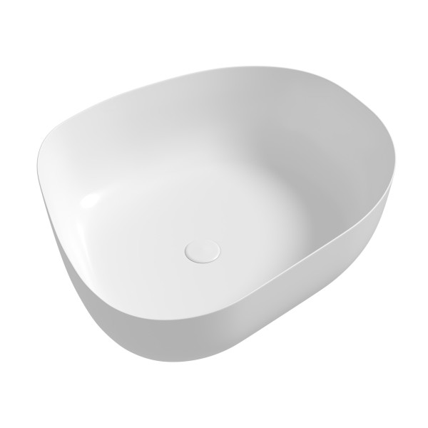 Раковина накладная Abber Bequem 56,5x45,5x14 белая (AC2124)