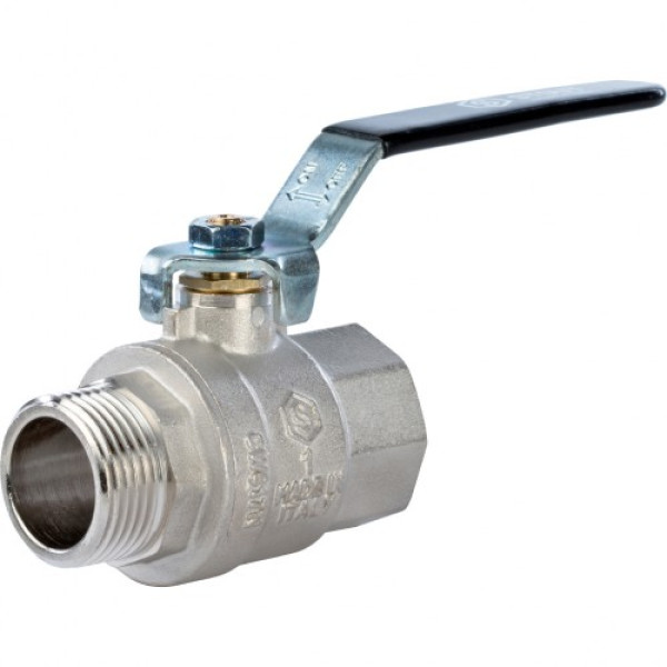 Кран 1" ВН шаровый Stout (черная ручка, полнопроходной) SVB-0003-000025