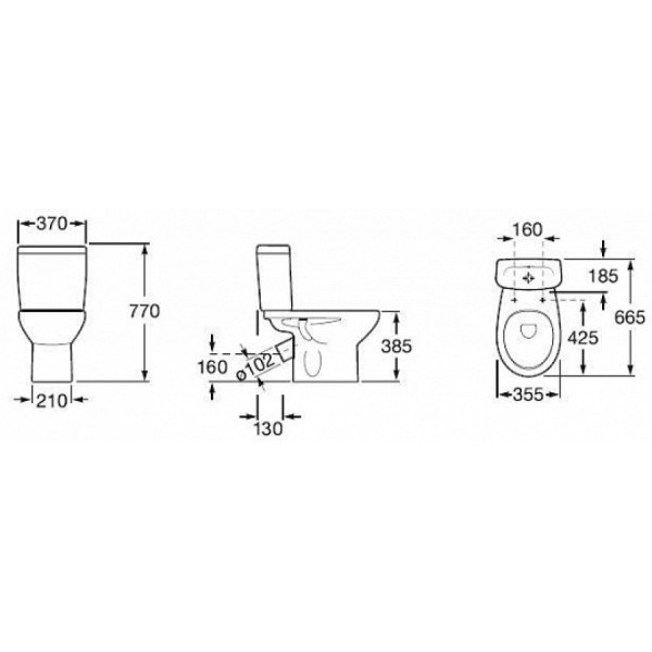 Унитаз напольный Roca Mitos 37x66,5x77 белый (7.34Q3.9.A00.0) Унитаз напольный Roca Mitos 37x66,5x77 белый (7.34Q3.9.A00.0)