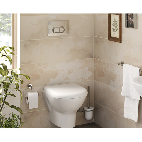 Клавиша смывная Vitra Loop O матовый хром (740-0940)