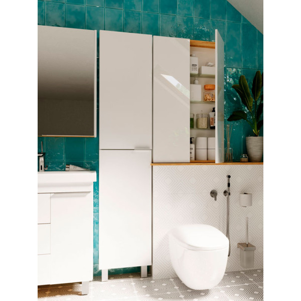 Шкаф подвесной 1Marka Gaula 600*150*1000 белый (У92521)