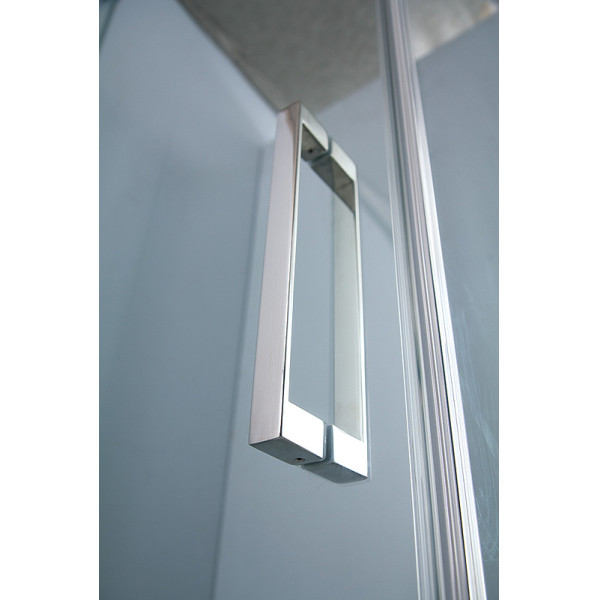 Душевой уголок Cezares Slider 70x90x195 стекло тонированное (графит), профиль хром (SLIDER-AH-2-70/80-90/100-GRIGIO-Cr)