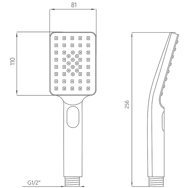 Лейка душевая Melodia 3 функции 120х80 кнопка хром/серый (MKP20411) Лейка душевая Melodia 3 функции 120х80 кнопка хром/серый (MKP20411)