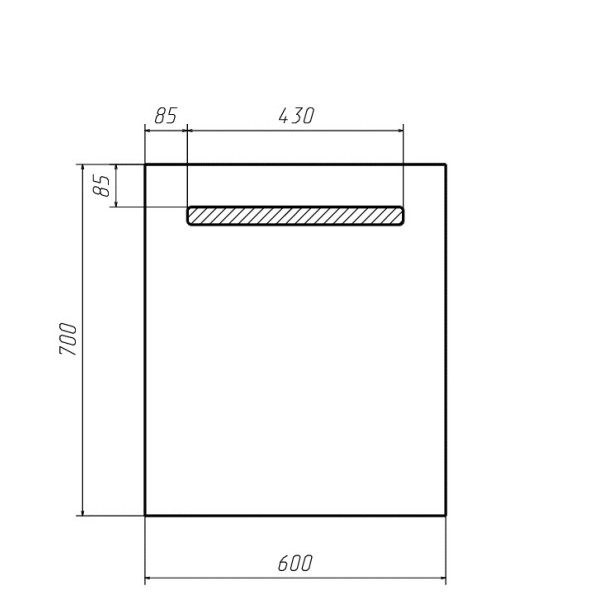 Зеркало Домино Good Light 60 с подсветкой (GL7004Z)