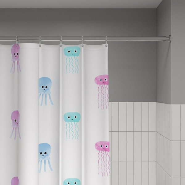 Шторка для ванны текстиль Iddis 200x180 полиэстер с рисунком (BO03P18i11)