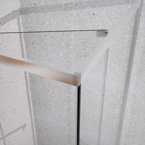 Душевой уголок Azario Monako 90x90x195 стекло прозрачное, профиль графит матовый (AZ-L47-90-MGR-CL)