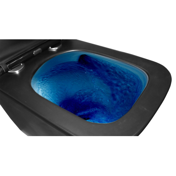 Унитаз подвесной Teramo безободковый Торнадо с сидением микролифт 490x345x355 (AZ-0052-UQ3MB)