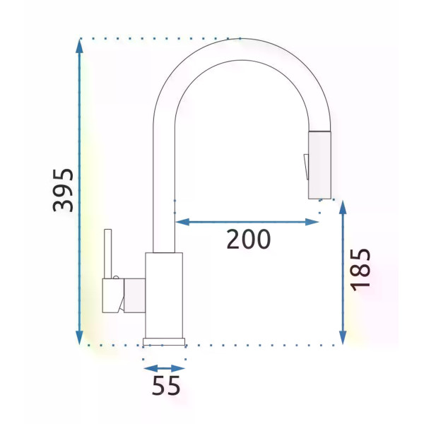 Смеситель для кухни Rea Fresh Золото (REA-B0669) Смеситель для кухни Rea Fresh Золото (REA-B0669)