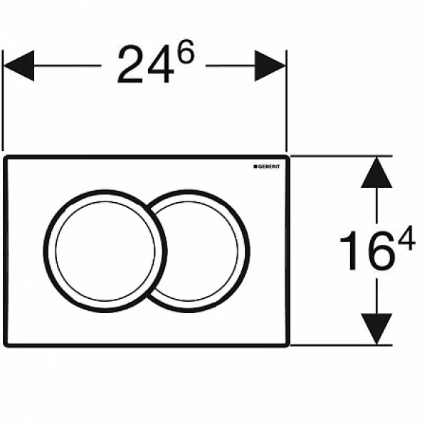 Клавиша смывная Geberit Delta 01 хром (115.107.46.1) Клавиша смывная Geberit Delta 01 хром (115.107.46.1)