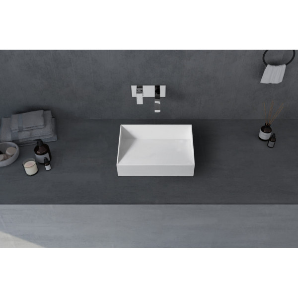 Раковина накладная Abber Stein 600x350 белый матовый (AS2623) Раковина накладная Abber Stein 600x350 белый матовый (AS2623)