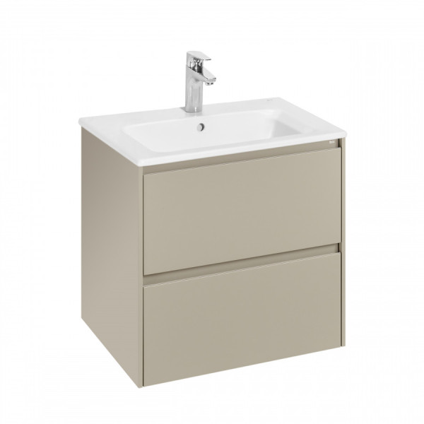 Тумба подвесная Roca Ona 585x450x565 бежево-серый матовый (A857613510)