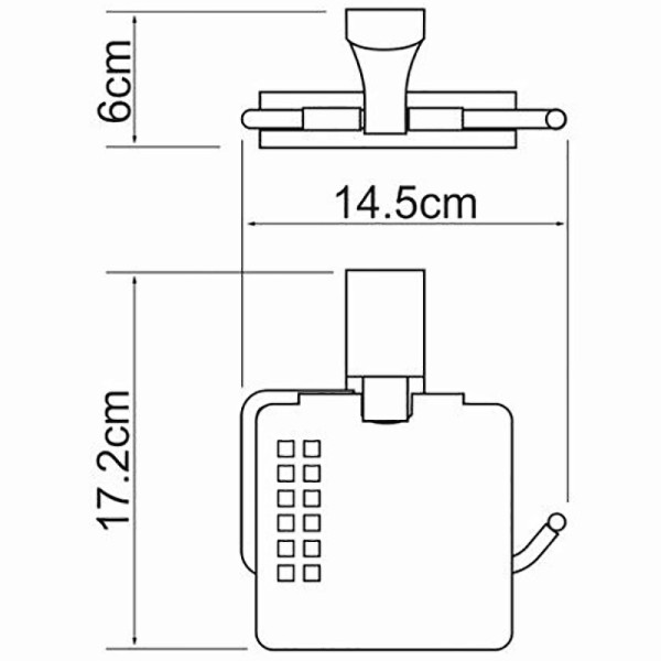 Держатель для туалетной бумаги WasserKRAFT Leine (K-5025)