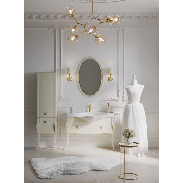 Тумба напольная Aqwella Borgia 1141x350x850 слоновая кость с патиной (BOR0111BG)