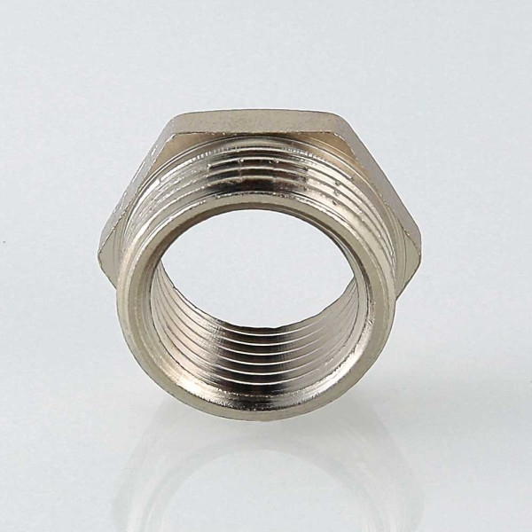 Футорка 1"Вх1 1/2"Н Valtec (никель) (VTr.581.N.0806) Футорка 1"Вх1 1/2"Н Valtec (никель) (VTr.581.N.0806)