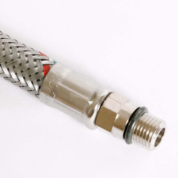 Подводка гибкая для смесителя Uni-Fitt 1000 мм 1/2"*М10х1 DN 8 оплётка из нерж. стали (502S2810)