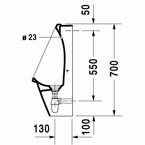 Писсуар подвесной Duravit Starck 3 300х245х700 (0827250000)