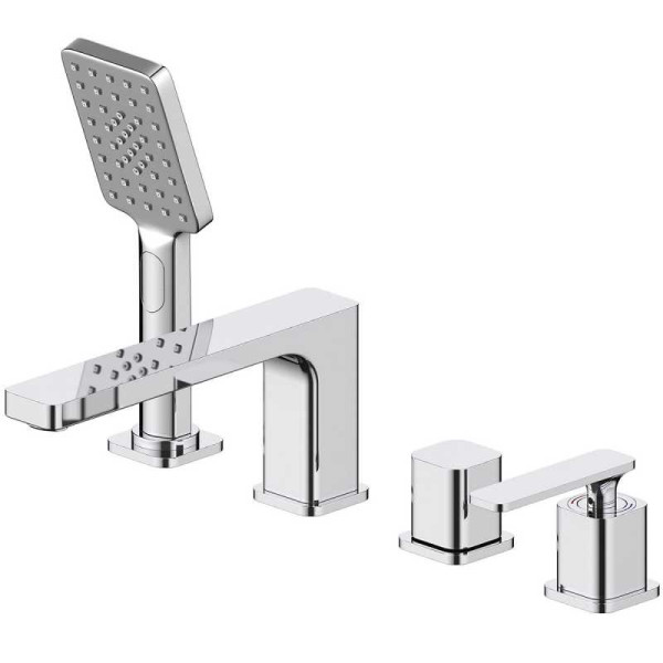 Смеситель на борт ванны Timo Torne хром, лейка душевая 3 режима, шланг для душа, держатель (4330/00Y) Смеситель на борт ванны Timo Torne хром, лейка душевая 3 режима, шланг для душа, держатель (4330/00Y)